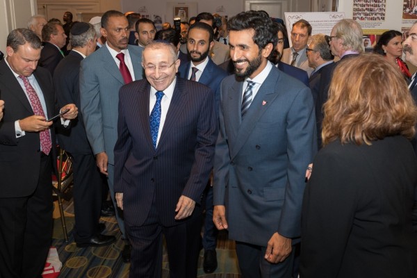 Bahraini Kings son with head of Simon Wiesenthal Center, known for his support for Israel (September 14, 2017)